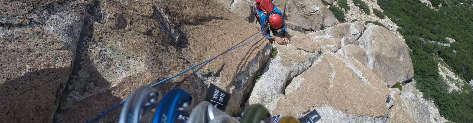 Escalada trad en Frey